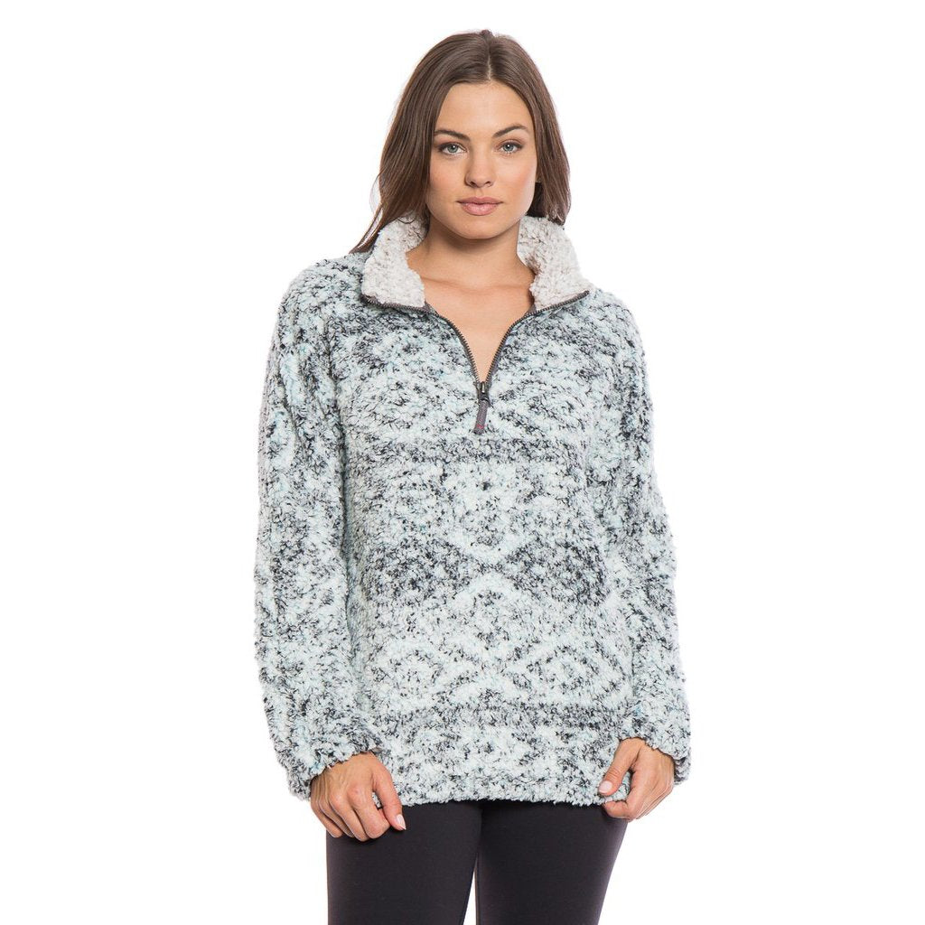 True Grit (Dylan) Tribal Frosty Tipped Women's Stadium Pullover