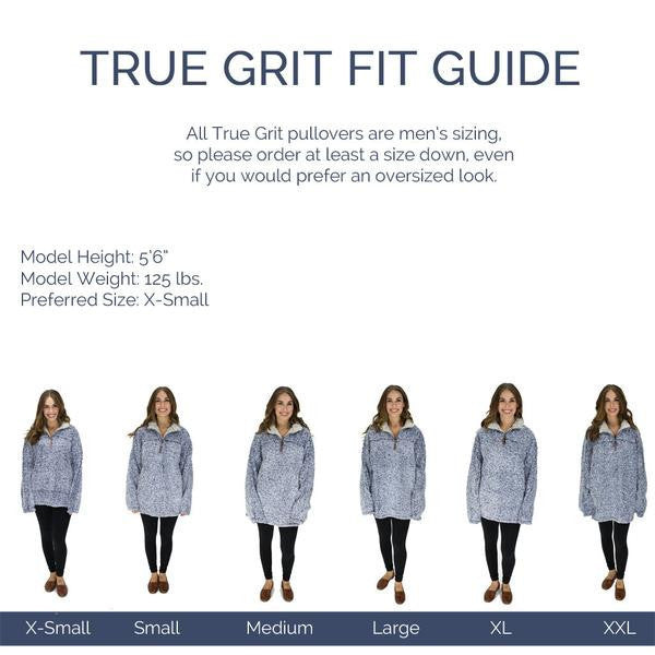 The Original Frosty Tipped Pullover Jacket - True Grit - The Sherpa Pullover Outlet