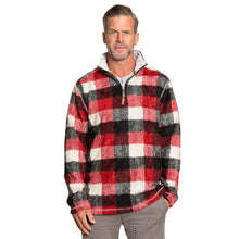Melange Buffalo Plaid 1/4 Zip Pullover - True Grit - The Sherpa Pullover Outlet