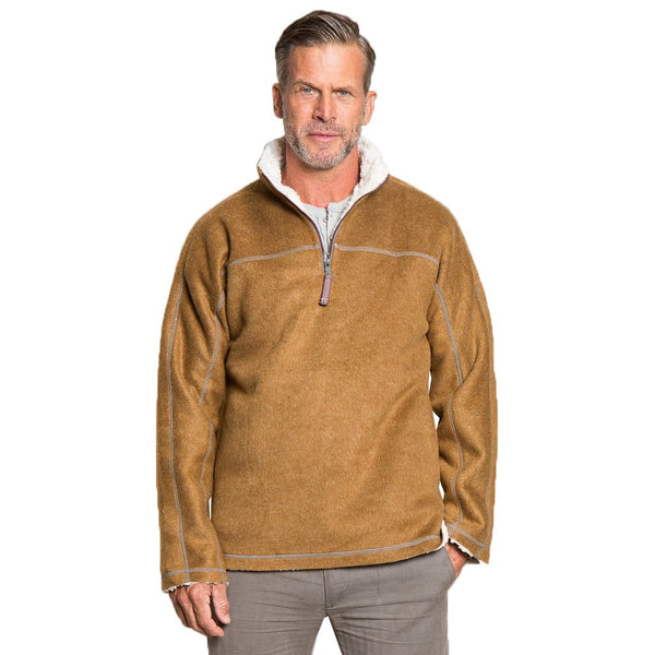 Melange & Sherpa 1/4 Zip Pullover - True Grit - The Sherpa Pullover Outlet
