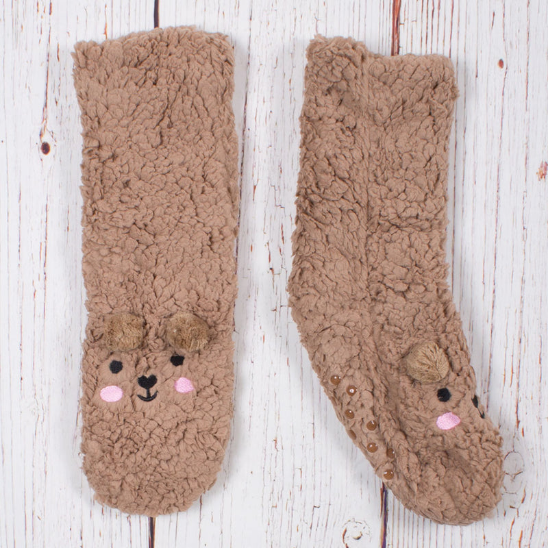 Beary Comfy Sherpa Lined Socks - The Sherpa Pullover Company