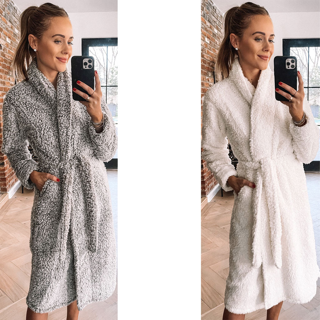 sherpa lined dressing gown Blue Swirl Sherpa Dressing Gown The Oodie