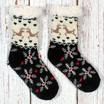 Dasher and Dancer Sherpa Lined Socks - Nordic Fleece - The Sherpa Pullover Outlet