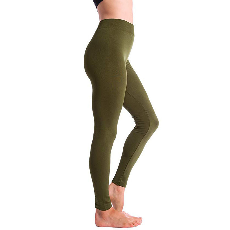 Women's Fleece Lined Leggings High Waist Compression Slimming Warm