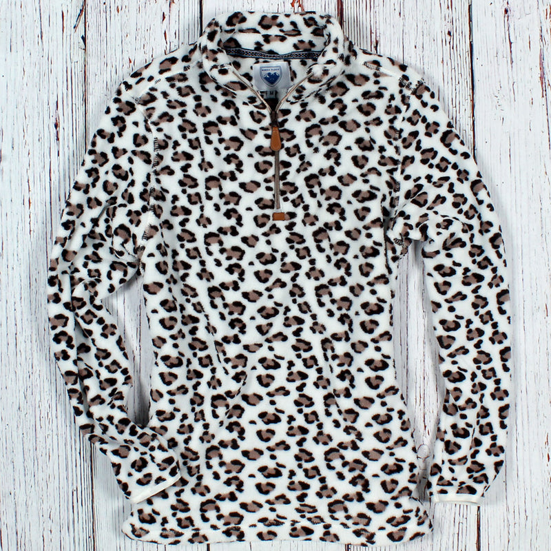 Oslo Leopard Fleece Pullover - Nordic Fleece - The Sherpa Pullover Outlet