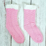 Cute Cable Knit Sherpa Lined Socks - Nordic Fleece - The Sherpa Pullover Outlet