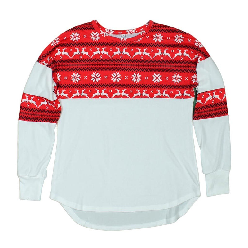 Reindeer Christmas Jammy Top by Nordic Fleece - Nordic Fleece - The Sherpa Pullover Outlet