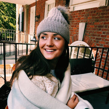 Baltic Cable Pom Pom Beanie - Nordic Fleece - The Sherpa Pullover Outlet