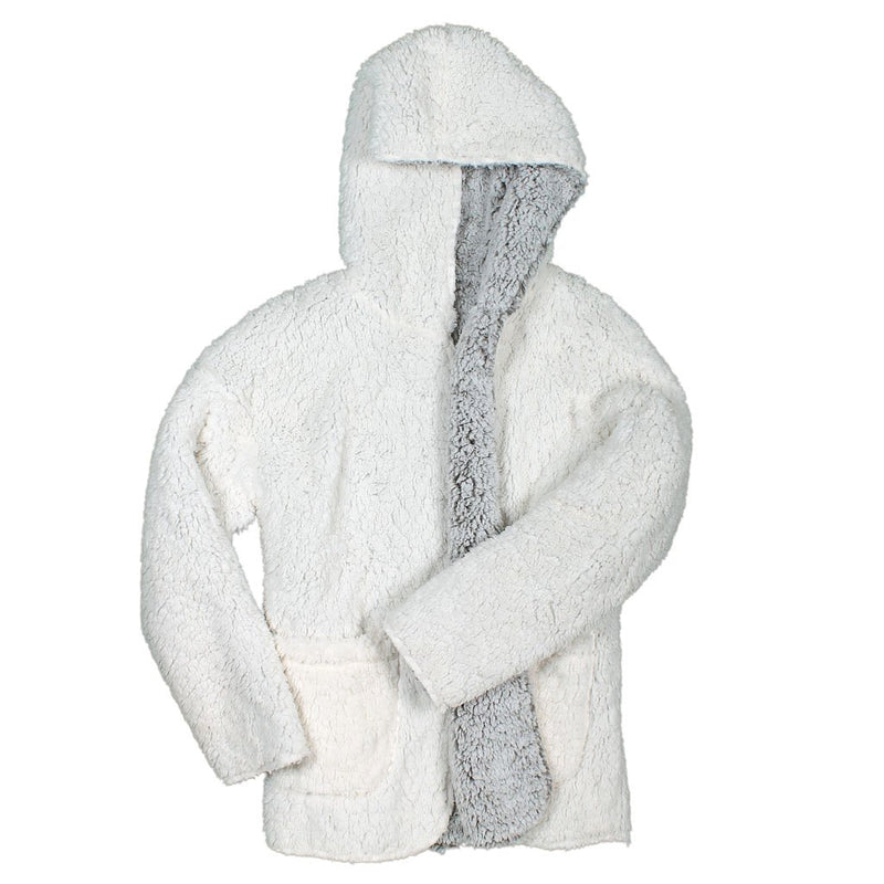 Scarborough Reversible Sherpa Hooded Cardigan by Nordic Fleece - Nordic Fleece - The Sherpa Pullover Outlet
