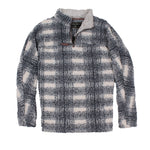 Frosty Tipped Big Plaid Pile Pullover - True Grit - The Sherpa Pullover Outlet