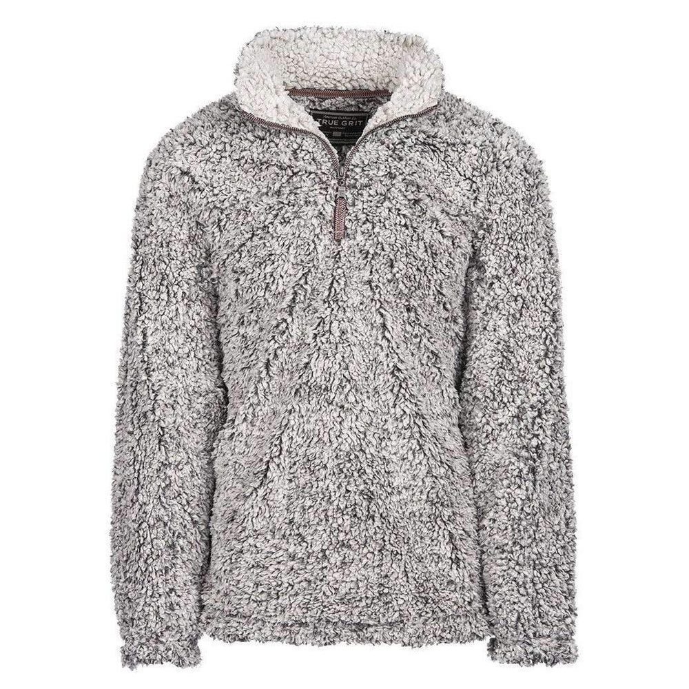 True Grit Frosty Tipped Pullover Cozy Sherpa Jacket