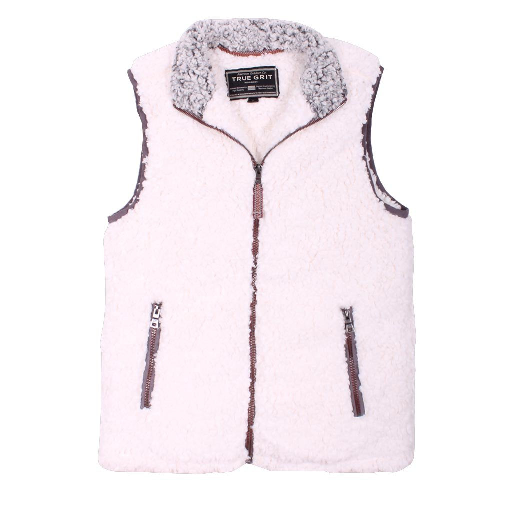 True grit sherpa vest top